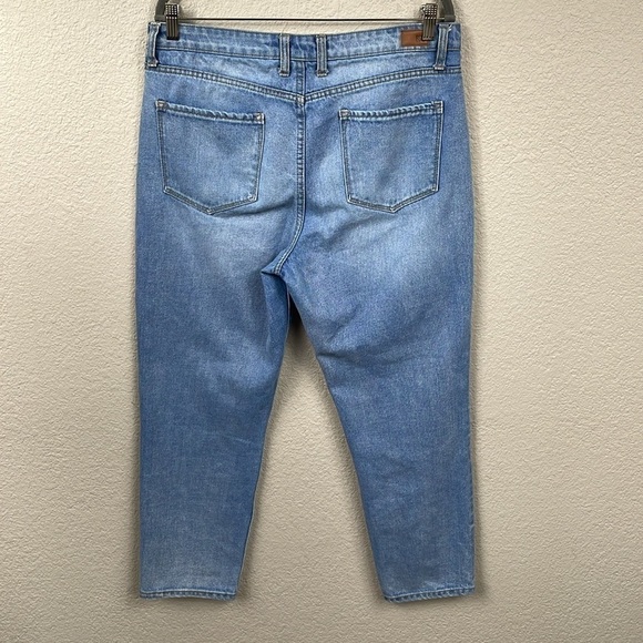 RSQ Boyfriend Jeans Tillys Loose Distressed Light Wash Blue Button Fly Sz 30 - Picture 5 of 12